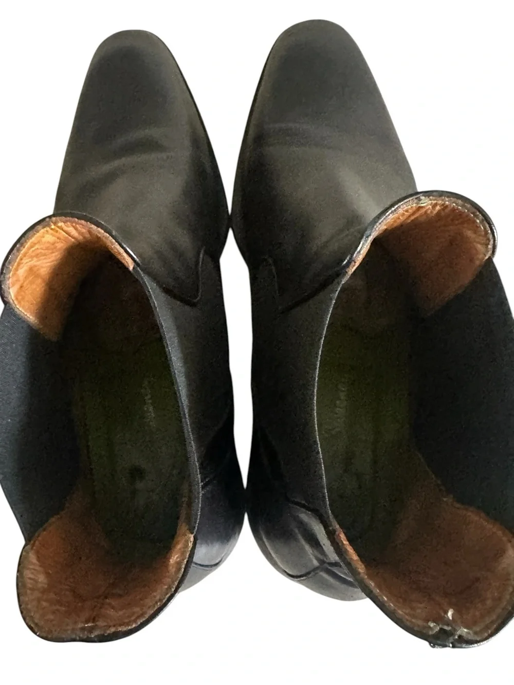 Oliver Sweeney Nexus Black Leather Chelsea Boots Size 10 Pointed Toe Dress Boots